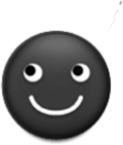 Download Black Moon Emoji Face Sticker Smiley Png Moon Emoji Png