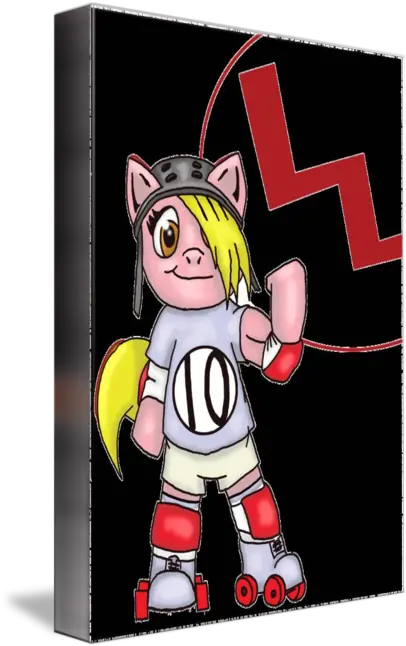 Roller Derby Pony Cartoon Png Cannon Transparent
