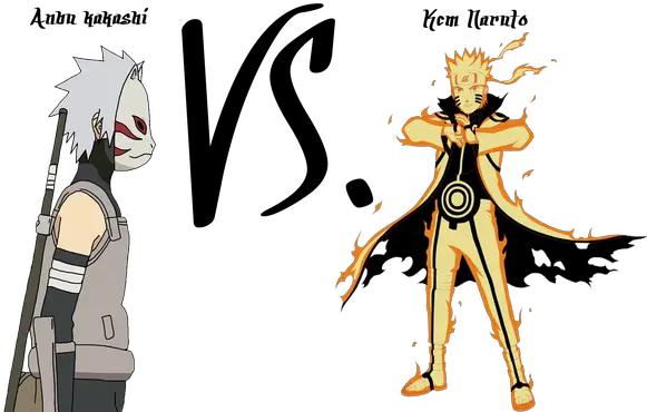 Naruto Nine Naruto Modo Kurama Png Kakashi Transparent