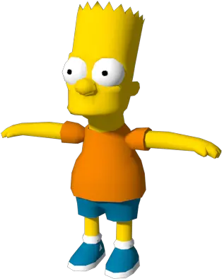 Pc Computer The Simpsons Hit U0026 Run Bart The Models Bart Simpson Simpsons Hit And Run Png Bart Png