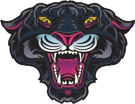 Printed Vinyl Black Panther Stickers Factory Illustration Png Black Panther Head Png