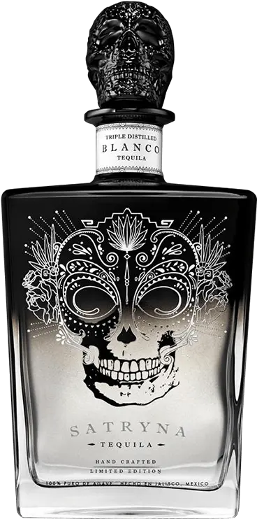 Satryna Tequila Ultra Luxury Anejo Blanco Satryna Tequila Png Tequila Bottle Png