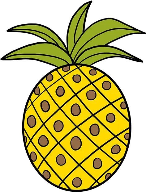 Cartoon Pineapple Drawing Free Download Easy Pineapple Drawing Png Pineapple Cartoon Png