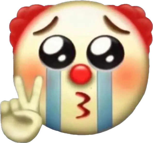 Download Clown Sad Emoji Crying Cry Funny Meme Clown Emoji Meme Png Laughing Crying Emoji Transparent Background
