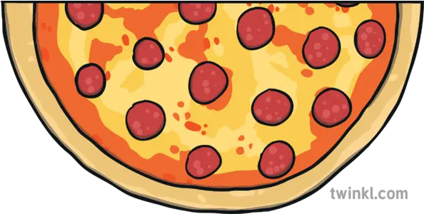 Round Pepperoni Pizza Half Slice 2 Topics Fractions Ks1 Half A Pizza Clipart Png Pizza Slice Clipart Png