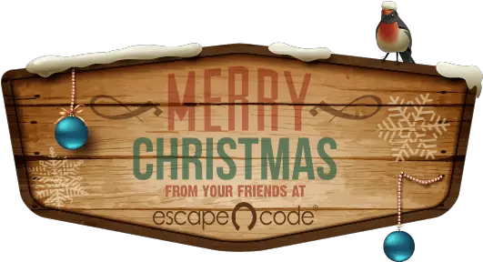 Merry Christmas From Escape Code Branson Merry Christmas Escape Room Png Merry Christmas Banner Png