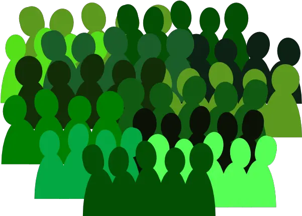 Larger Very Green Crowd Png Clip Arts Green Teamwork Clipart People Crowd Png