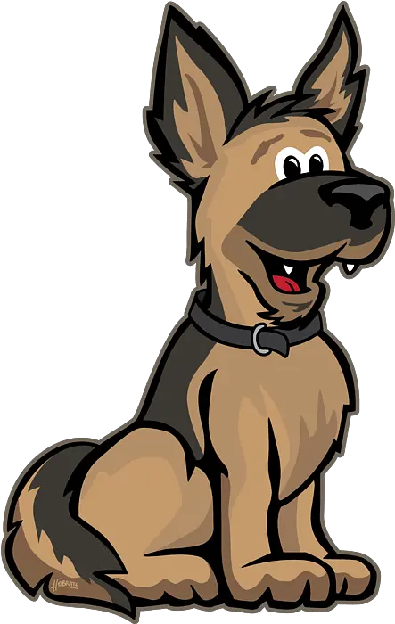 Cute German Shepard Dog Cartoon Carry All Pouch Dog Cartoon Sticker Png German Shepard Puppy Icon