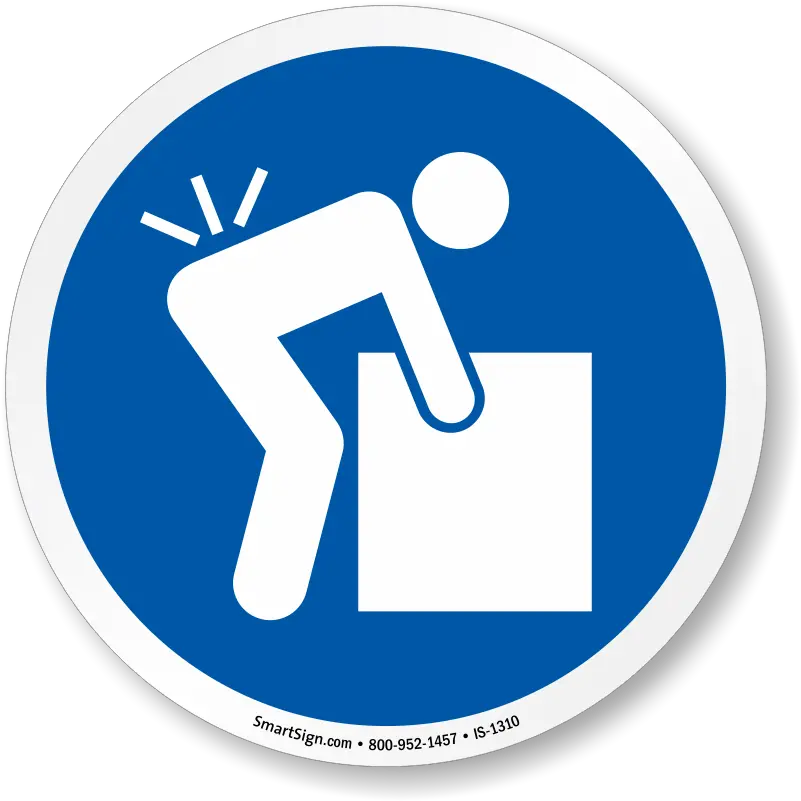 Iso Lifting Hazard Sign Sku Is 1310 Blue Printable Restroom Sign Png Hazard Sign Png