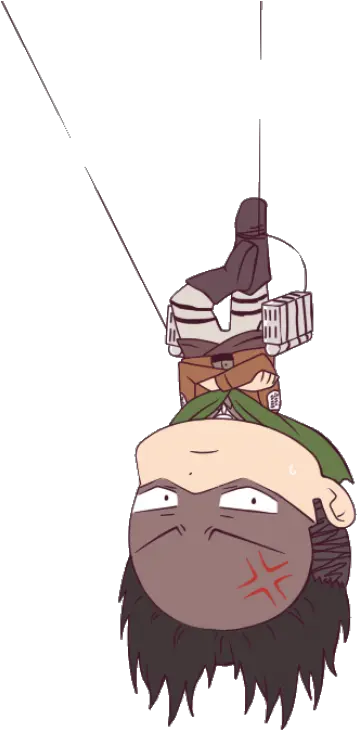 Attack Photo Chibi Attack On Titan Hanging Png Levi Ackerman Icon