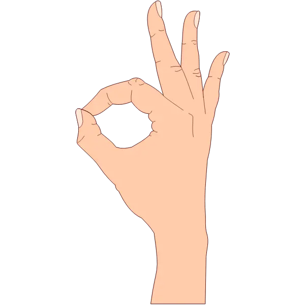 Thumb Sign Language Hand Png Clipart Ok Hand Sign Clipart Ok Hand Sign Png