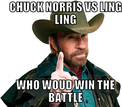 Chuck Norris Vs Ling Who Would Win Lingling40hrs Don T Worry We Re Png Chuck Norris Png