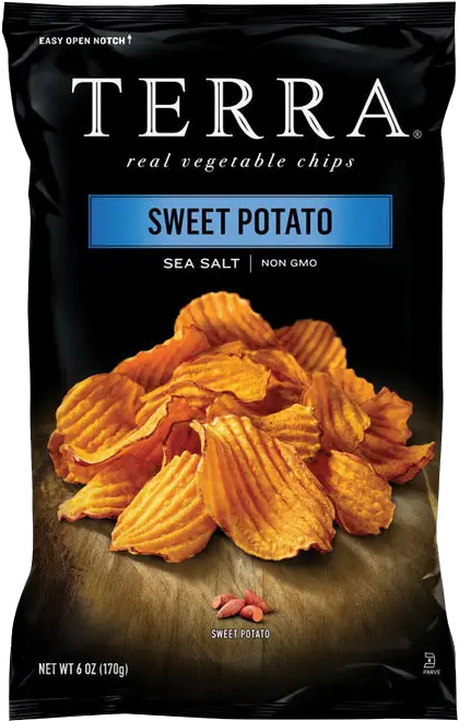 Sweet Potato Chips Terra Sweet Potato Chips Sea Salt Png Bag Of Chips Png