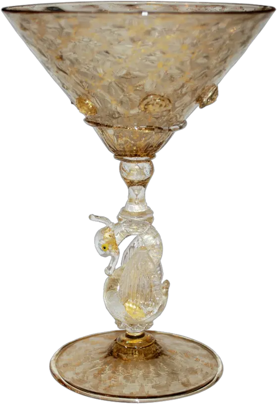 Vintage Venetian Murano Glass Swan Stemware Martini Vintage Salviati Venetian Glass Png Martini Glass Png