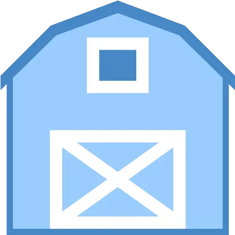 Farm Icon In Blue Ui Style Blue Email Vector Icon Png Barn Icon