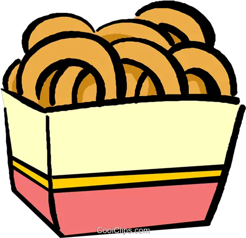 Onion Rings Royalty Free Vector Clip Art Illustration Transparent Onion Rings Clipart Png Ring Clipart Png