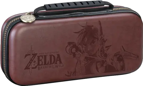 Nintendo Switch Game Traveller Deluxe Travel Carry Case Zelda Breath Of The Wild Link Brown Zelda Nintendo Switch Case Png Breath Of The Wild Link Png