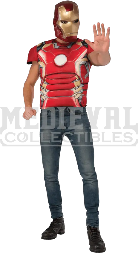 Iron Man Mask Png Adult Avengers 2 Deluxe Iron Man Costume Costume Iron Man Mask Png png