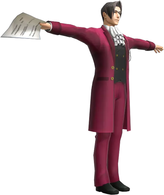 Ace Attorney Miles Edgeworth Ace Attorney Dual Destinies Png Phoenix Wright Transparent