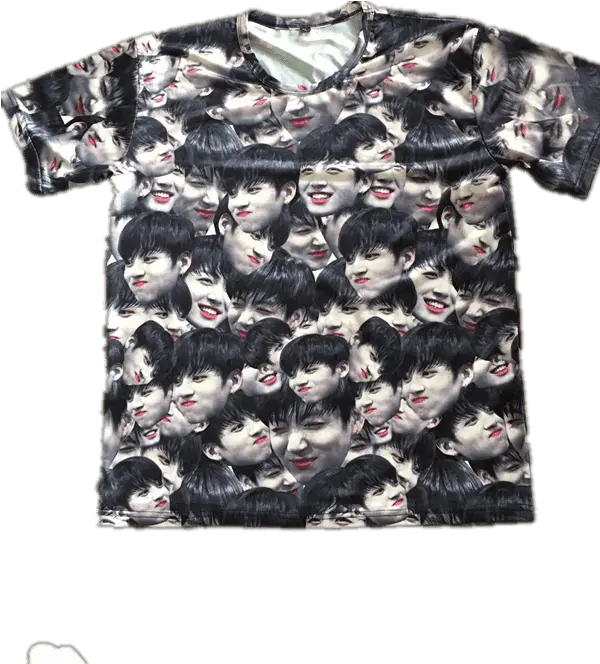 Bts Jungkook Face All Over T Shirt Shirt With Bts Faces Png Jungkook Png