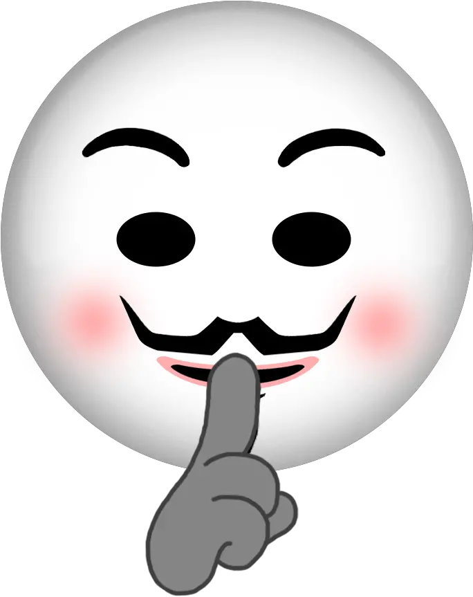 Download Anonymous Emoji Mask Emojis Emoticon Anonymous Emoji Png Anonymous Mask Transparent