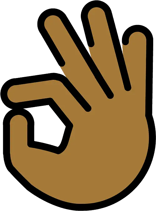 Ok Hand Emoji Clipart Human Skin Color Png Ok Hand Emoji Png