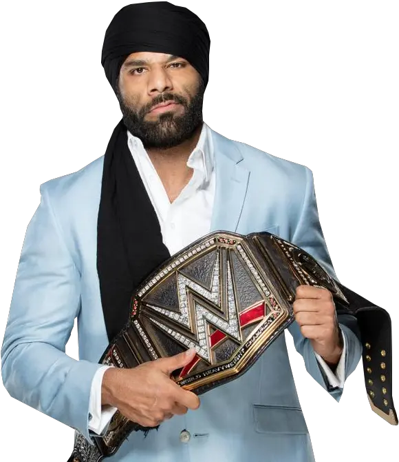 Jinder Mahal Png Image Transparent Arts Jinder Mahal With Wwe Championship Turban Png