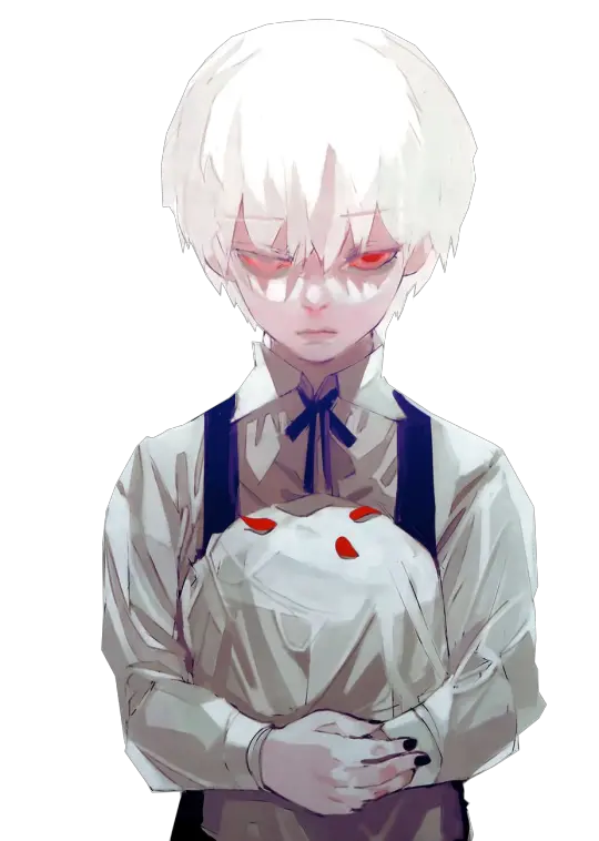 Kaneki Tokyo Ghoul 3 Anime Kid White Hair Png Tokyo Ghoul Transparent