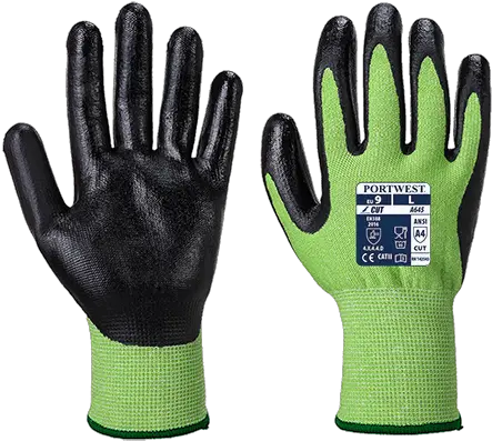Green Cut Nitrile Foam Portwest A645 Png Foam Finger Png