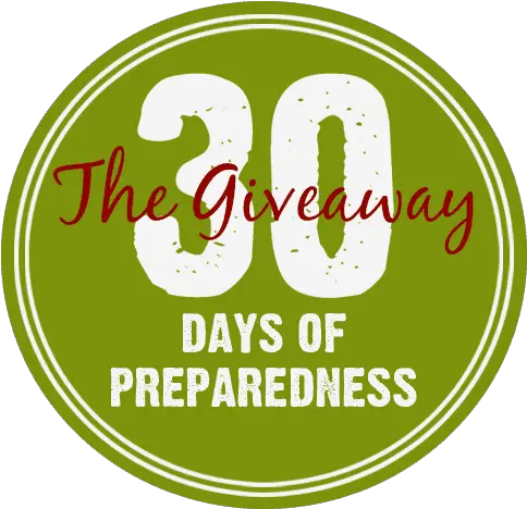 30 Days Of Preparedness Giveaway Preparednessmama Illustration Png Giveaway Png