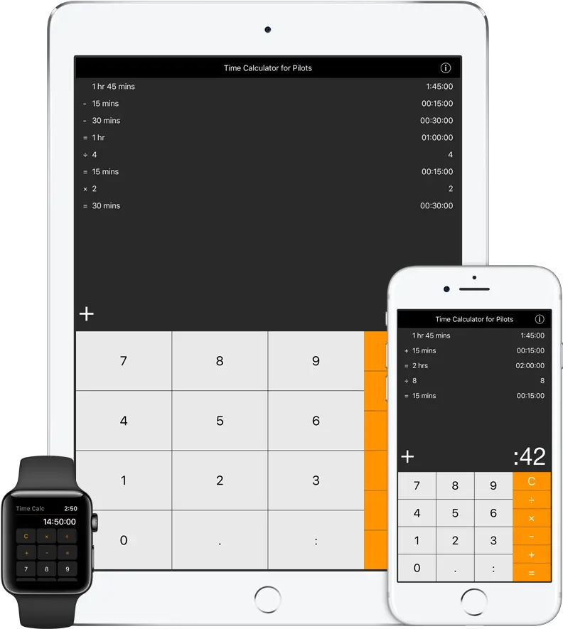 Time Calculator For Pilots U2014 Aviation Mobile Apps Llc Mobile Phone Png Calculator Png