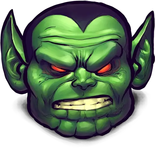 Png Head Comics Demon Illustration Face Green Monster Logo Png Demon Face Png