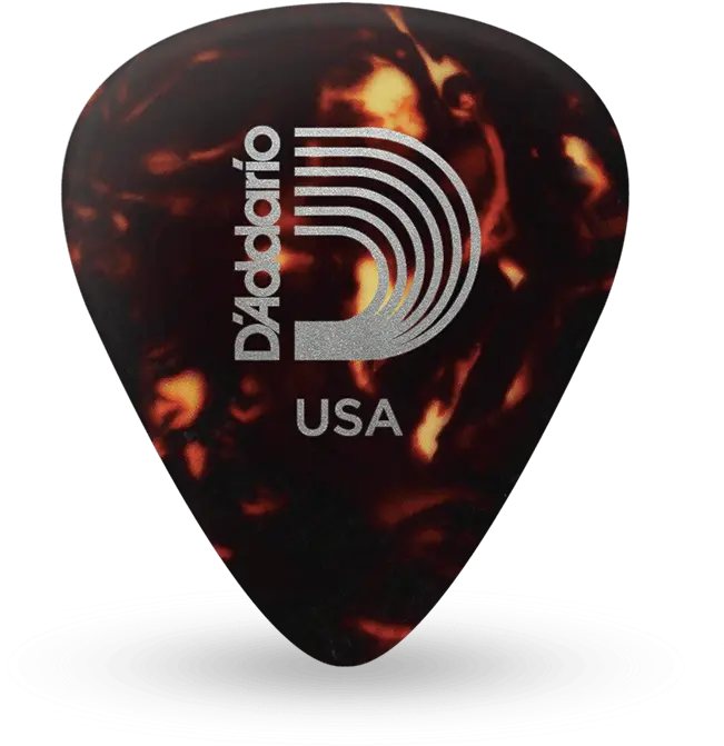 Classic Celluloid Pick Accessories Du0027addario D Addario Classic Picks Png Guitar Pick Png