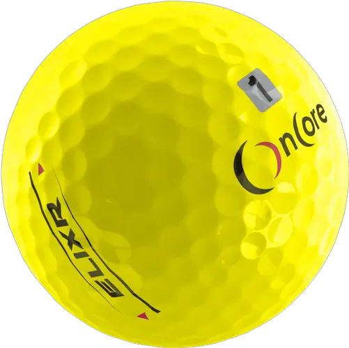 Download Elixr Ball Yellow Large Golf Ball Full Size Png For Golf Golf Ball Png