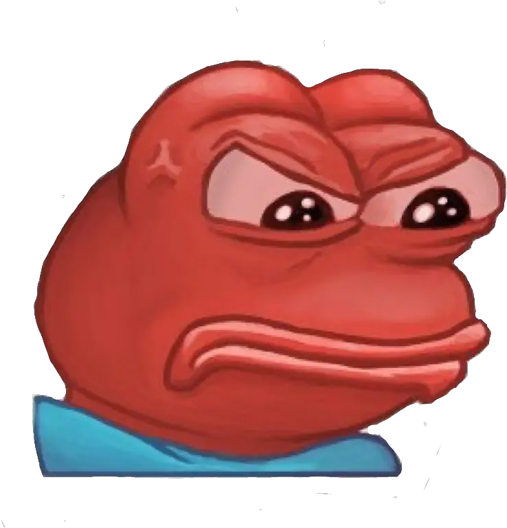 Angry Pepe Sticker By Chilledolly Pepe Emote Dc Png Angry Pepe Png