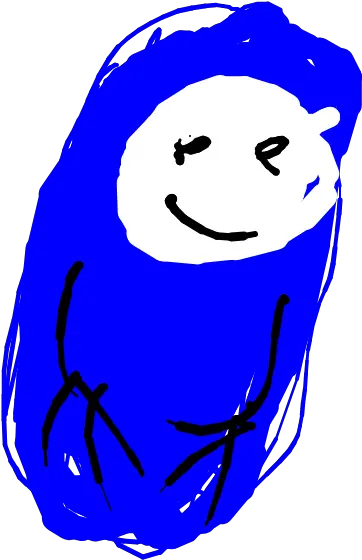 Blue Sad Person Layer Language Png Sad Person Png