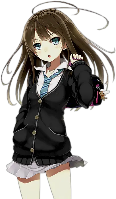 Kawaii Anime Gurls Collection Rin Shibuya Render Png Kawaii Potato Png