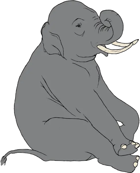 Sitting Elephant Clip Art Free Elephant Sitting Clipart Png Elephant Icon Vector