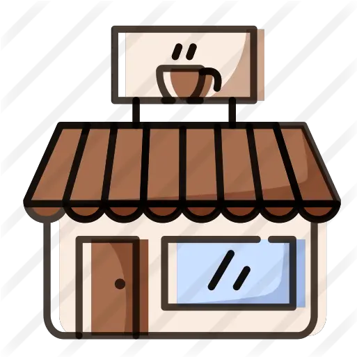 Cafe Restaurant And Cafe Icon Png Restaurant Building Icon
