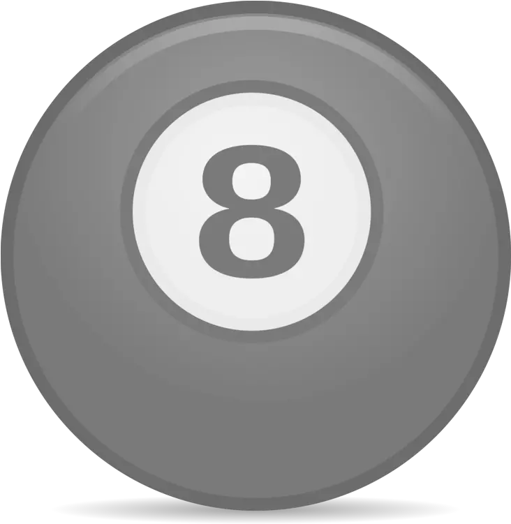Symbol Billiard Ball Eight Png Solid 8 Ball Icon