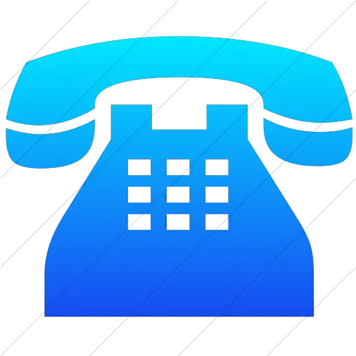 Simple Ios Blue Gradient Classica Telefoon Png Telephone Icon Blue