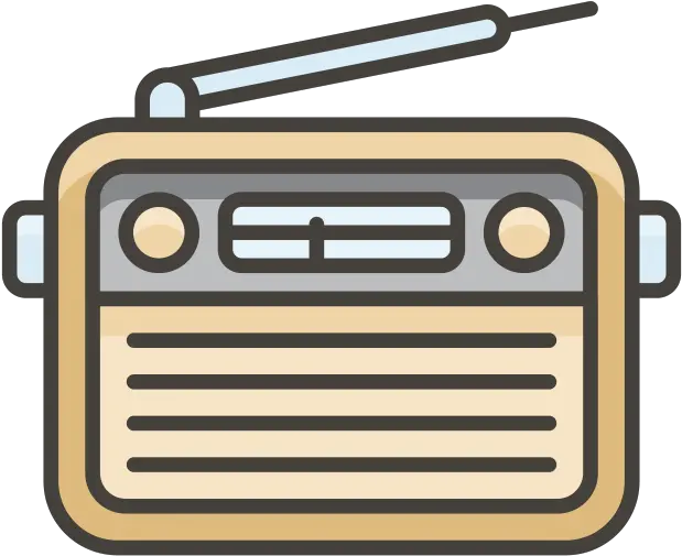 Download Hd Radio Emoji Icon Retro Radio Png Icon Radio Emoji Microphone Emoji Png