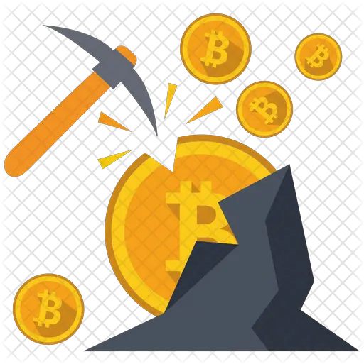 Bitcoin Mining Icon Of Flat Style Bitcoin Mining Icon Png Bitcoin Logos