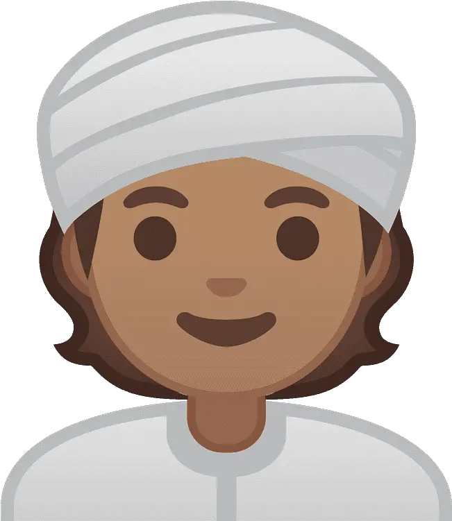 Person Wearing Turban Emoji Clipart Human Skin Color Png Turban Transparent