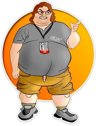 Gabe Newellu201d Stickers Set For Telegram Big Png Gabe Newell Png