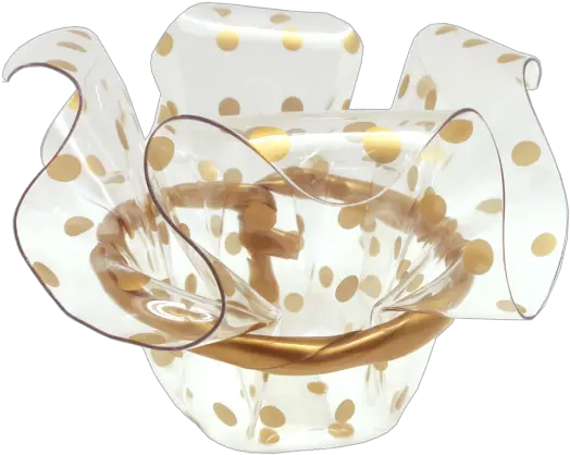 Acrylic Container With Gold Polka Dots Candyliciousshop Png Polka Dots Png