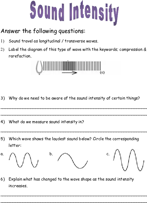 Pdf Sound Waves Worksheet Alu Ban Academiaedu Horizontal Png Sound Waves Transparent