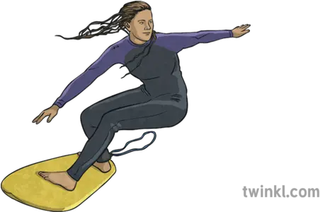 Surfer No Background Illustration Twinkl Illustration Png Surfer Png