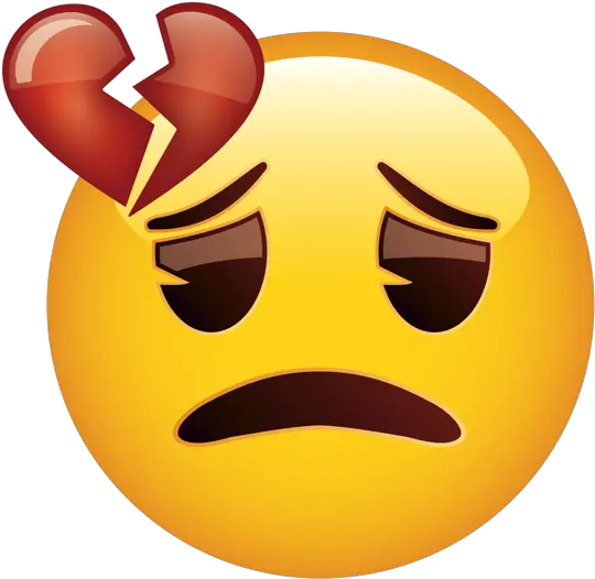 Emoji U2013 The Official Brand Sad Face With Broken Heart Sad Face Png Sad Face Transparent