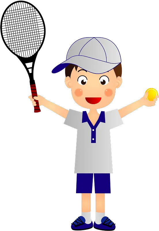 Download Tennis Player Boy Clipart Tennis Racket Png Tennis Racket Png